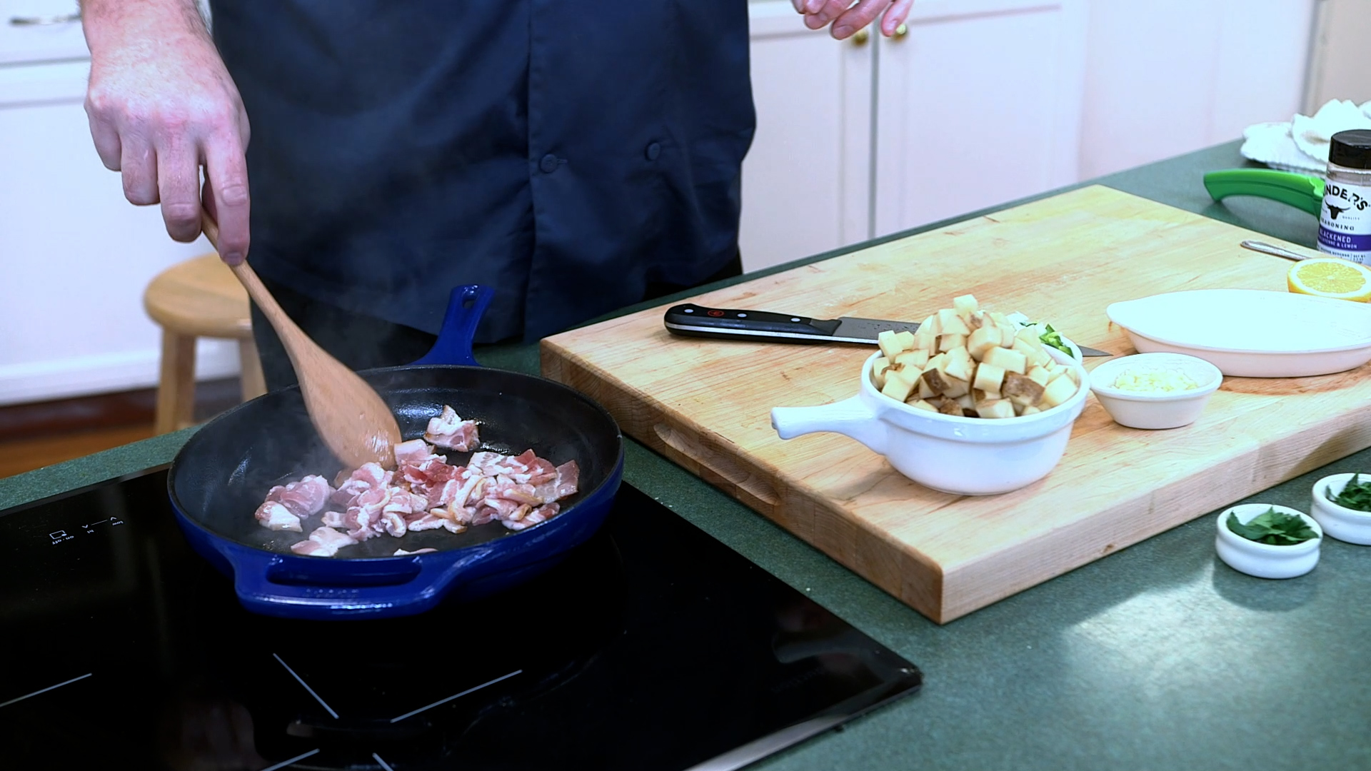 bacon in the pan