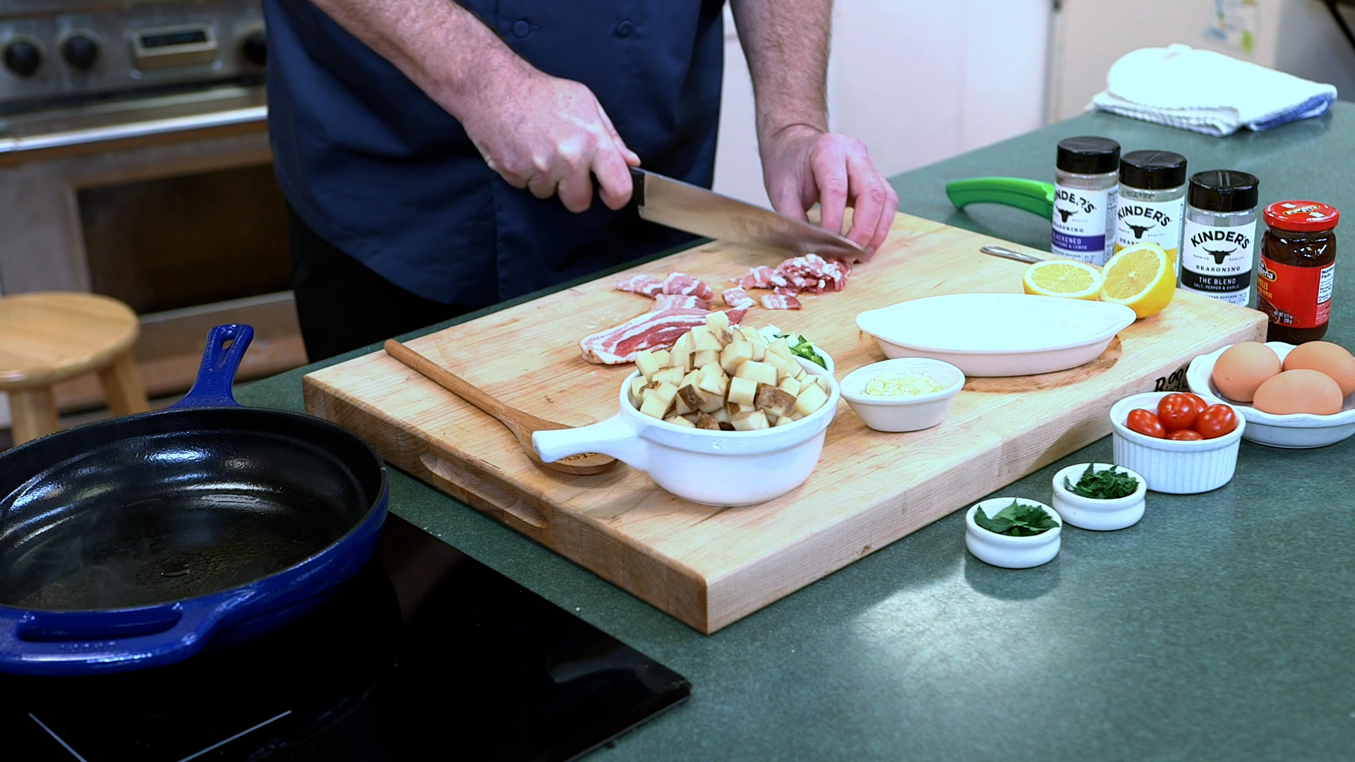 gather ingredients for skillet hash