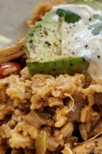 arroz con pollo plated