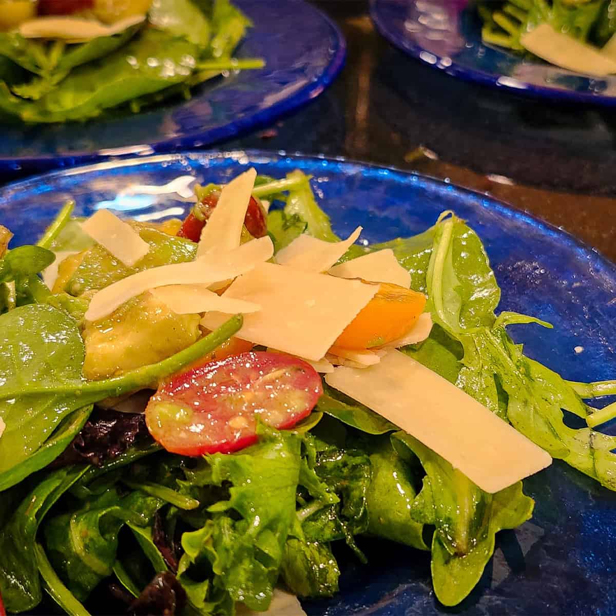 blood orange mixed greens salad