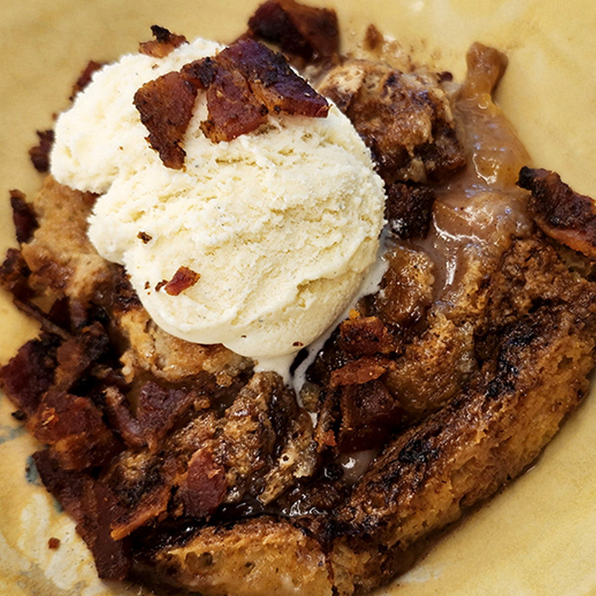 brown butter bourbon peach cobbler
