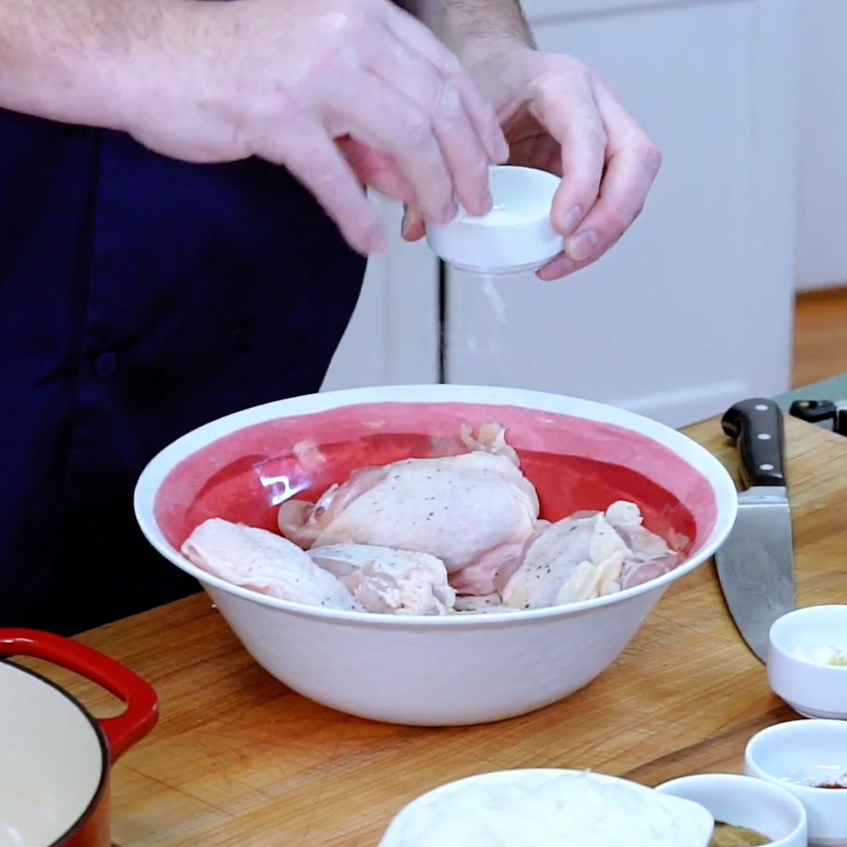 add salt and pepper