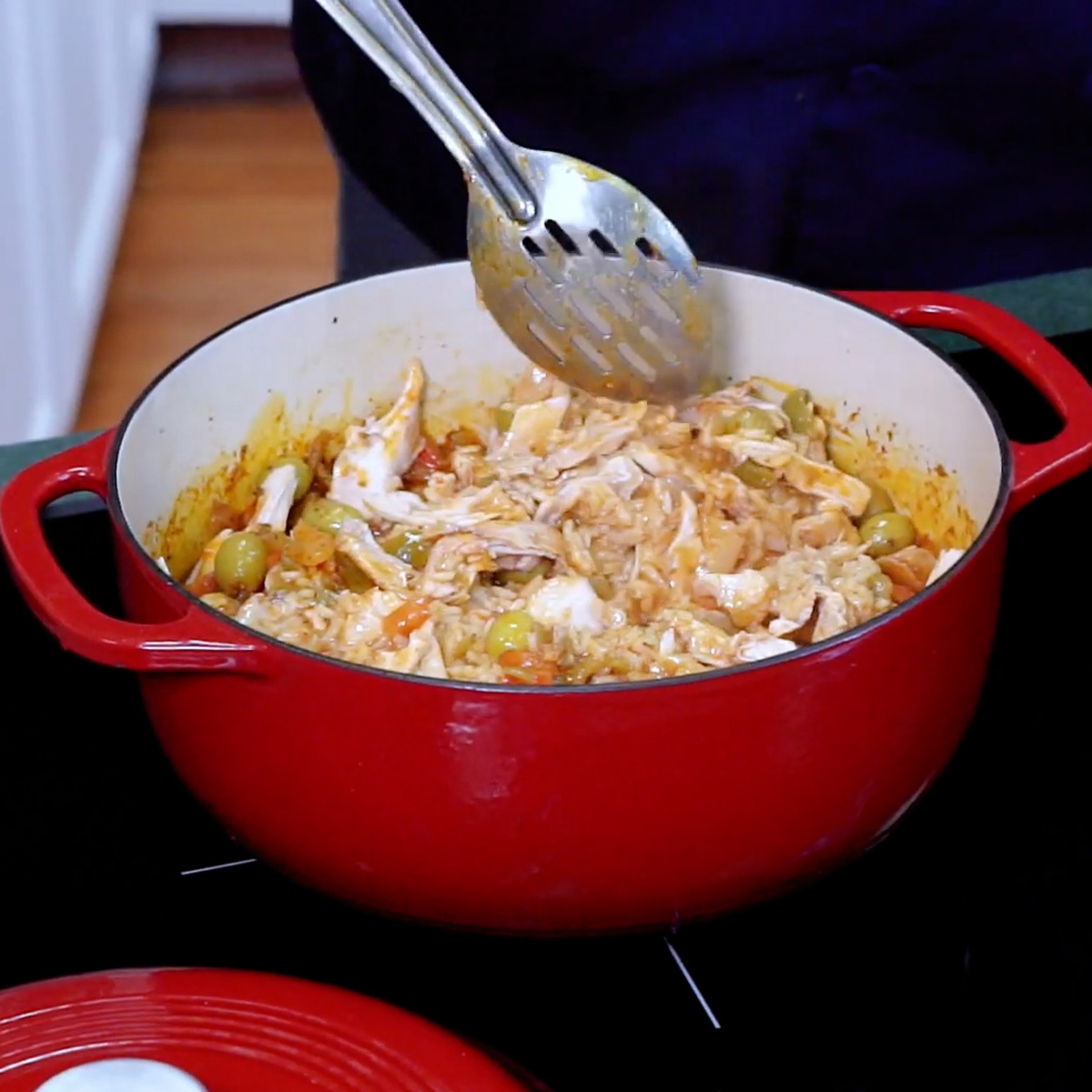 gently mix chicken back in