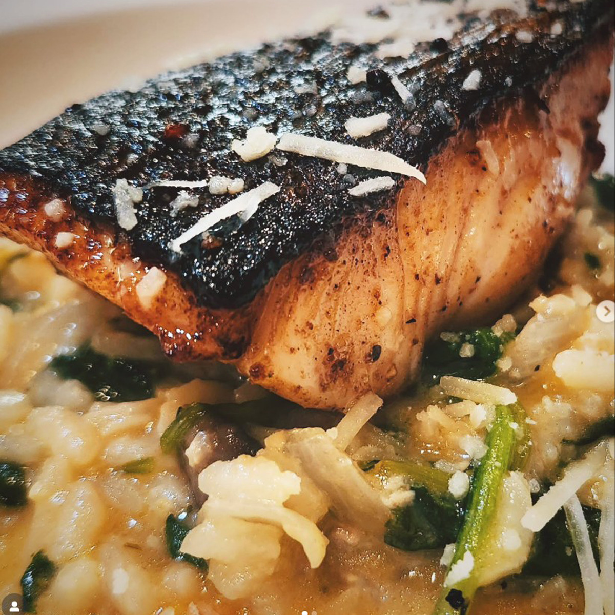 black cod risotto