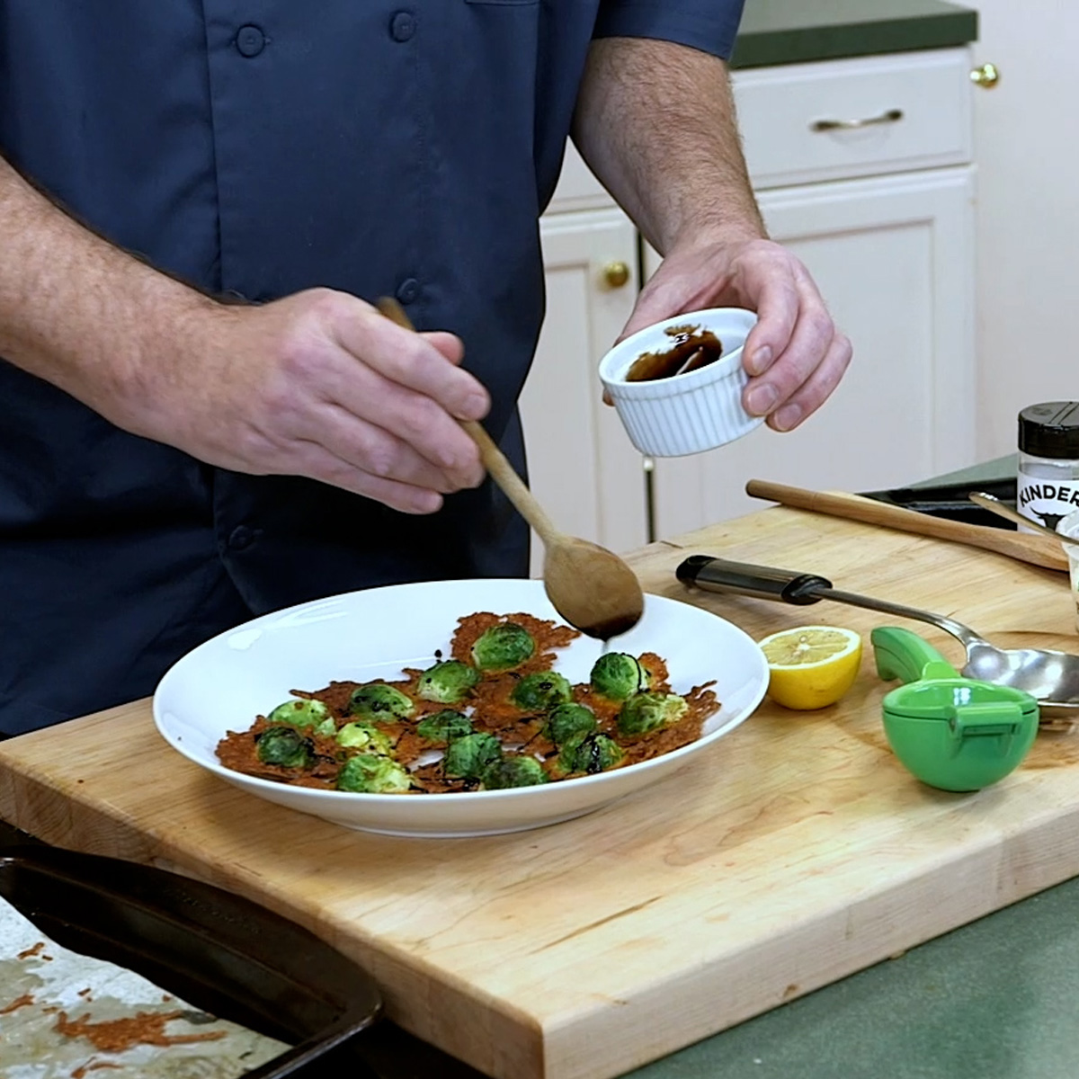 drizzle with balsamic reduction