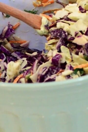 steve cooks stuff avocado crema vinaigrette coleslaw final mixed